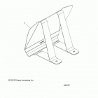A16SAA57N1 450 HO 2X4 MD Body, headlight pod cover bracket- a16saa57n1