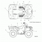 A16SEA45A1/A5/SEE45A1 SPORTSMAN 450 HO Кузов Наклейки