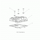 A16SEA57A1/3/7/8/9/L3/L7/L8/E57A1/3/5/7/9/D57A2 SPORTSMAN 570 EFI Двигатель, крышка клапана