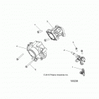 A16SEA57N1/N7/E57N1/E57N2/BA57N1 SPORTSMAN 570/450 EFI MD Двигатель, корпус дроссельной заслонки и топливная рампа