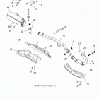 A16SEB57C1/C2/SEC57C1/C2/CL/SBB57C1 SPORTSMAN 570/450 EPS QUAD Глушитель