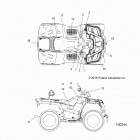 A16SET57C1/C7/SES57C1/C2/SBT57C1 SPORTSMAN 570/450 TRACTOR Кузов Наклейки
