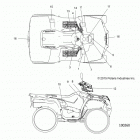 A16SHC57CM SPORTSMAN 570 SP EPS, QUAD Кузов Наклейки