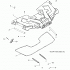 A16SUH57N6 SPORTSMAN 570 EFI UTE HD Body, storage, front