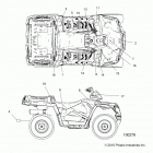A16SUS57C1 SPORTSMAN 570 EFI UTE TRACTOR Кузов Наклейки