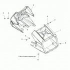 A16SXE85AS/AM/AB/A85A1/A2/A9 SPORTSMAN 850 SP Обтекатель передний фары