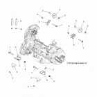 A16SXE85AS/AM/AB/A85A1/A2/A9 SPORTSMAN 850 SP Engine, mounting and transmission mounting