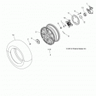 A16SXE85AS/AM/AB/A85A1/A2/A9 SPORTSMAN 850 SP Wheels, front and hub