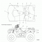 A16SXS95CK/CG/T95C2 SPORTSMAN 1000 XP, TRACTOR Кузов Наклейки