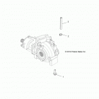A16SYE95NK SPORTSMAN TOURING 1000 MD Drive train, gearcase mounting, front