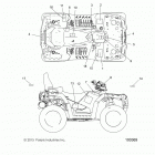 A16SYS95CK SPORTSMAN TOURING TRACTOR 1000 Кузов Наклейки