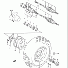 LT-4WD Quad Runner Front wheel (model p / r / s)
