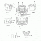 GRIZZLY EPS 4WD LE YFM70GPLHR Наклейки 1