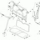 PROWLER 500 GREEN Rops and seat assembly