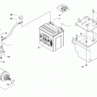 PROWLER 700 XT BLACK Battery and starter motor assembly