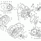 HDX 500 XT  Red (US), Red Intl (OS) Clutch  /  v-belt  /  magneto cover assembly