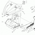 PROWLER 1000 XT  Green (US), Green Intl (OS) Hood  /  front storage and side panel assembly