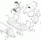 PROWLER 1000 XT ORANGE Console and floor panel assembly