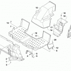 PROWLER 550 XT BLACK Console and floor panel assembly
