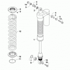 WILDCAT 4X BLUE Rear suspension shock assembly