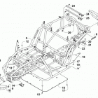WILDCAT X WHITE Frame, headlights, and related parts