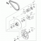 Mule PRO-FX EPS (KAF820-FHF) Driven converter  /  drive belt