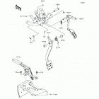 Mule SX (KAF400-JHF) Brake pedal  /  throttle lever