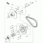 Mule SX 4X4 XC (KAF400-KHF) Driven converter  /  drive belt