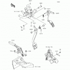 Mule SX 4X4 XC SE (KAF400-MHF) Brake pedal  /  throttle lever