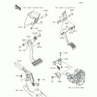 Teryx4 Camo (KRT800-HHF) Brake pedal  /  throttle lever