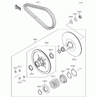 Teryx4 Camo (KRT800-HHF) Driven converter  /  drive belt