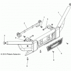 R16B1PD1AA/2P RANGER HST Chassis, bumper, front