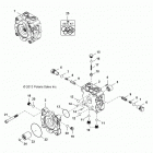 R16B1PD1AA/2P RANGER HST Hydraulics, pump, valve housing