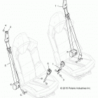 R16RGE99A7/AE/AV POLARIS GENERAL 1000 EPS Body, seat belt mounting
