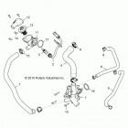 R16RGE99A7/AE/AV POLARIS GENERAL 1000 EPS Engine, waterpump and bypass