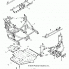 R16RGE99A7/AE/AV POLARIS GENERAL 1000 EPS Chassis, main frame and skid plates