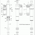 R16RGE99A7/AE/AV POLARIS GENERAL 1000 EPS Suspension, rear shock internals