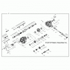 R16RGE99A7/AE/AV POLARIS GENERAL 1000 EPS Главные внутренности КПП