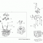 R16RMA57F1/N1/EFH/SF1/2N1 RGR 570 EU Двигатель, головка блока цилиндров, кулачки и клапаны
