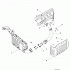 R16RTA57A1/A4/A9/B1/B4/B9/EAP/EBP RANGER 570, 570 XP, FULL SIZE Двигатель, выхлопная система