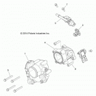 R16RTA57A1/A4/A9/B1/B4/B9/EAP/EBP RANGER 570, 570 XP, FULL SIZE Двигатель, корпус дроссельной заслонки и топливная рампа
