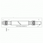 R16RTAD1A1/ED1E1 RANGER 1000 DIESEL Кардан передний