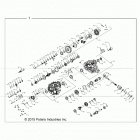 R16RTAD1A1/ED1E1 RANGER 1000 DIESEL Главные внутренности КПП