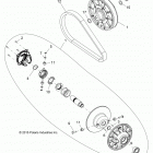 R16RTAD1A1/ED1E1 RANGER 1000 DIESEL Вторичная муфта сцепления