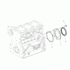 R16RTED1F1 RANGER 1000 DIESEL EU Engine, crankshaft oil seal flange