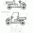 R16RTED1F1 RANGER 1000 DIESEL EU Кузов Наклейки