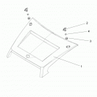 R16RVAD1A1 RANGER 1000 DIESEL CREW Body, hood latch