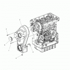 R16RVAD1A1 RANGER 1000 DIESEL CREW Engine, timing system guard