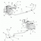 R16RVAD1A1 RANGER 1000 DIESEL CREW Engine, water cooling system