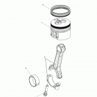 R16RVAD1A1 RANGER 1000 DIESEL CREW Engine, connecting rod and piston set